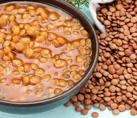 Jednoduchá čočková polévka